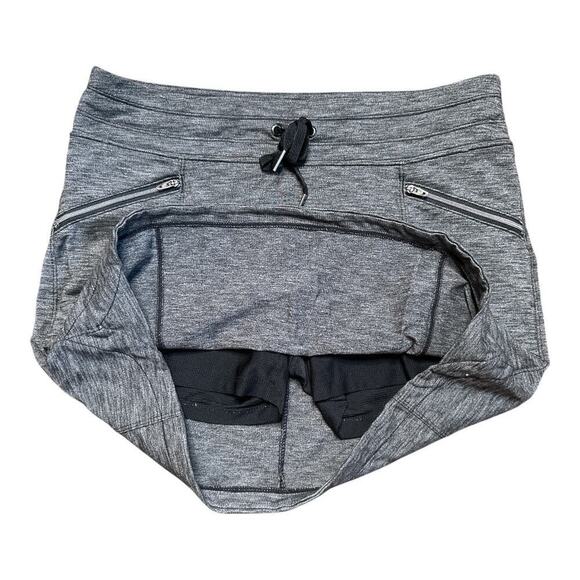 Athlete Zip Pockets Hiking Athletic Active Skirt Skort Gray Size S - Picture 3 of 7